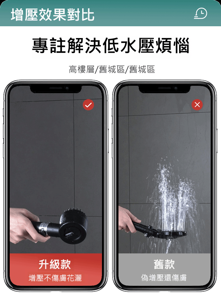 【增壓按摩2.0】德國新款按摩增壓花灑