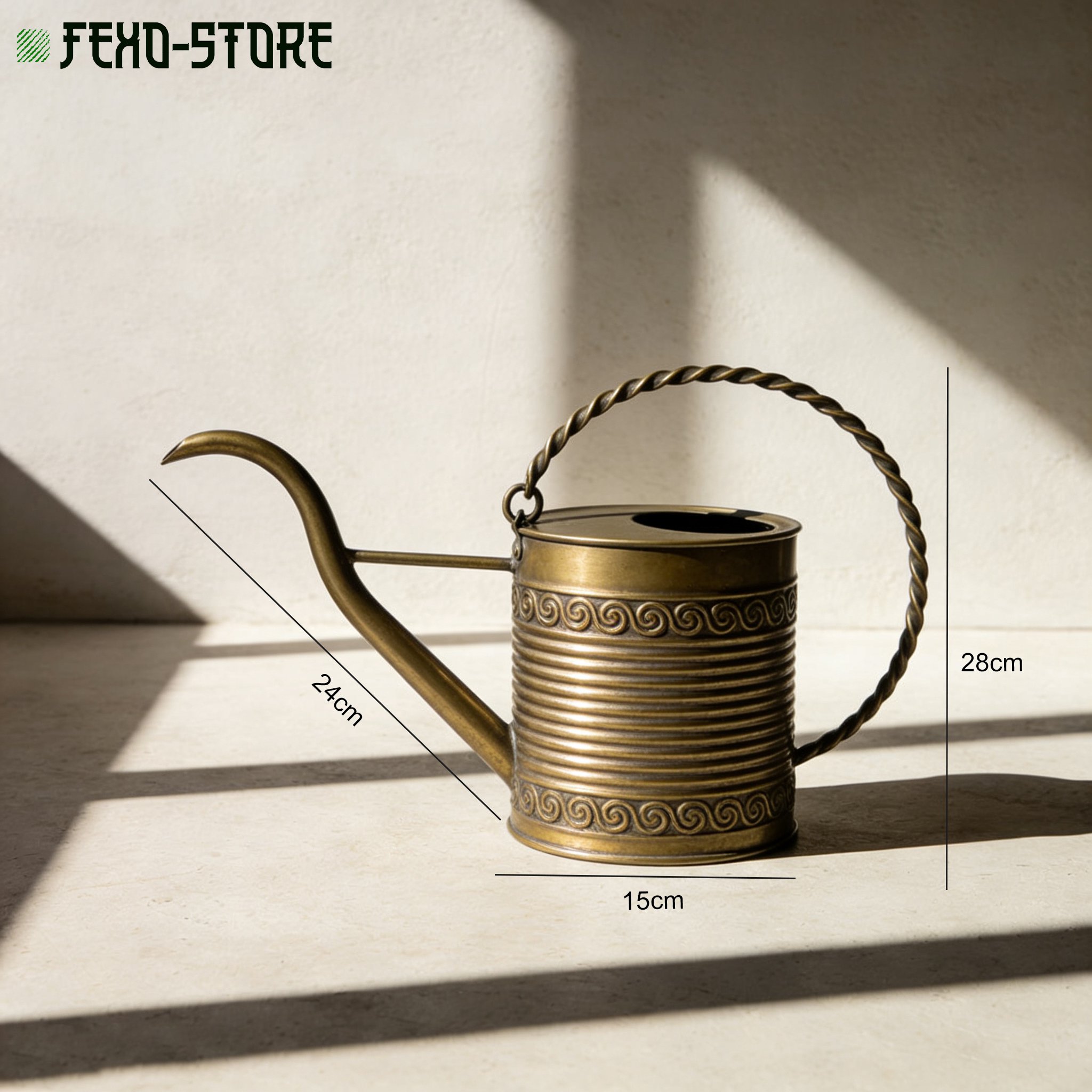 園藝灑水壺細節近拍