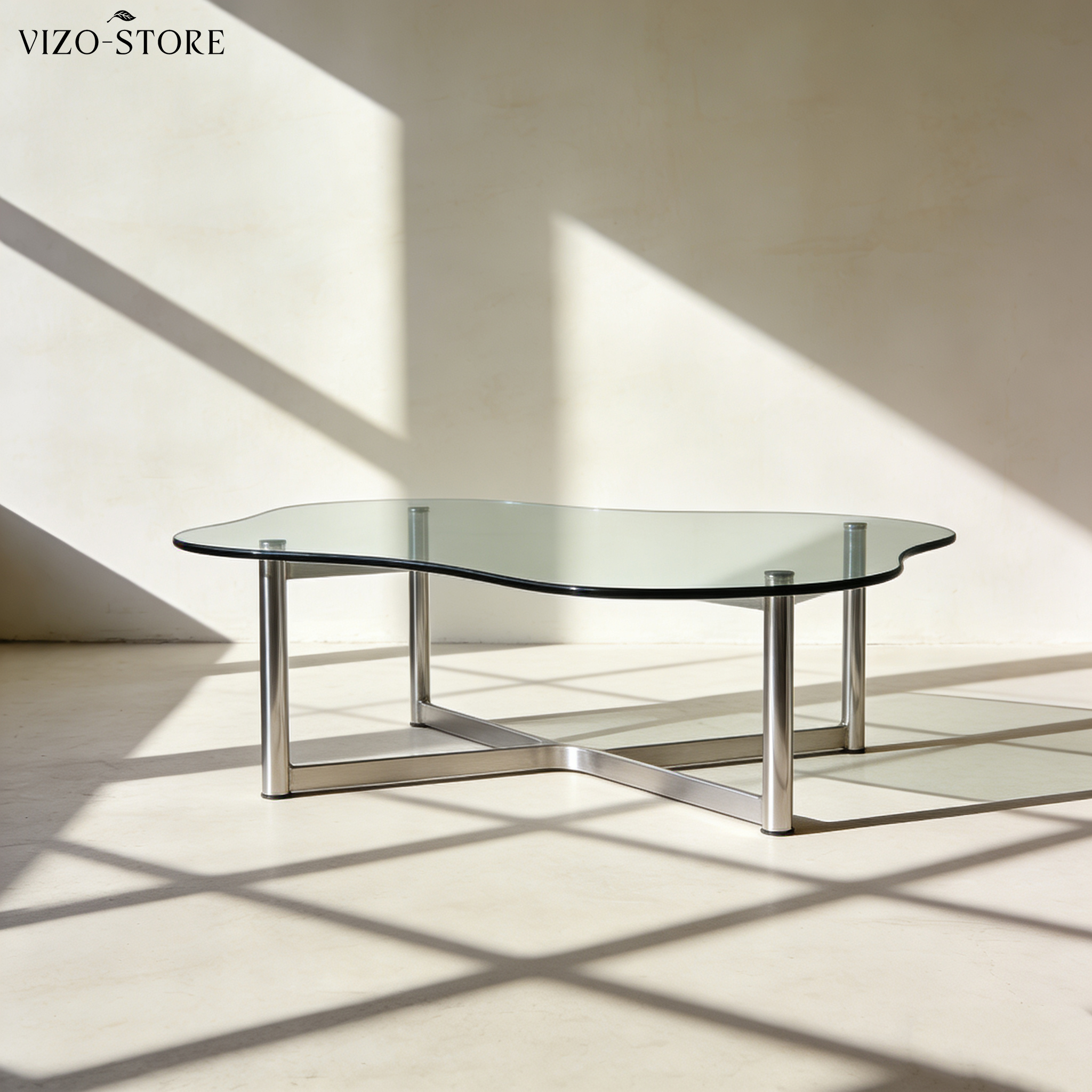 现代玻璃设计感茶几