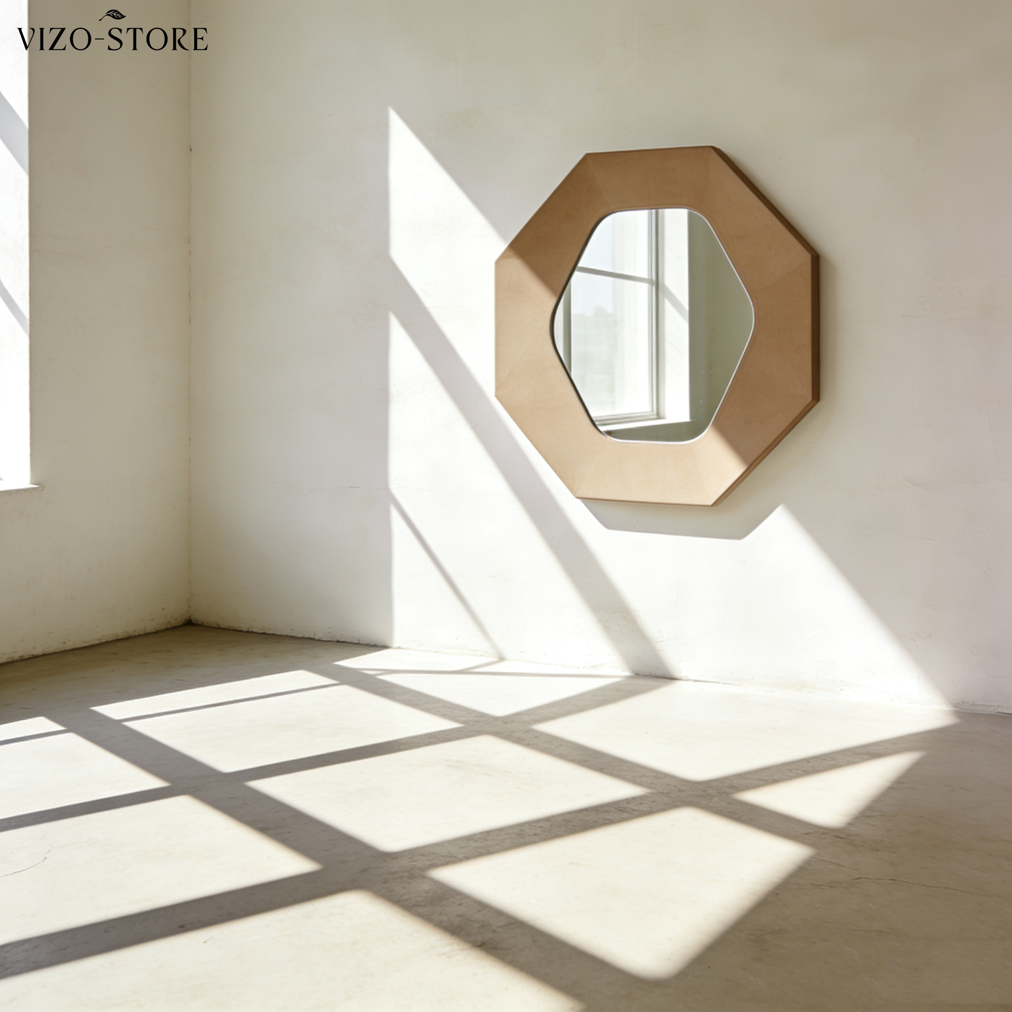 北歐風八邊形壁鏡