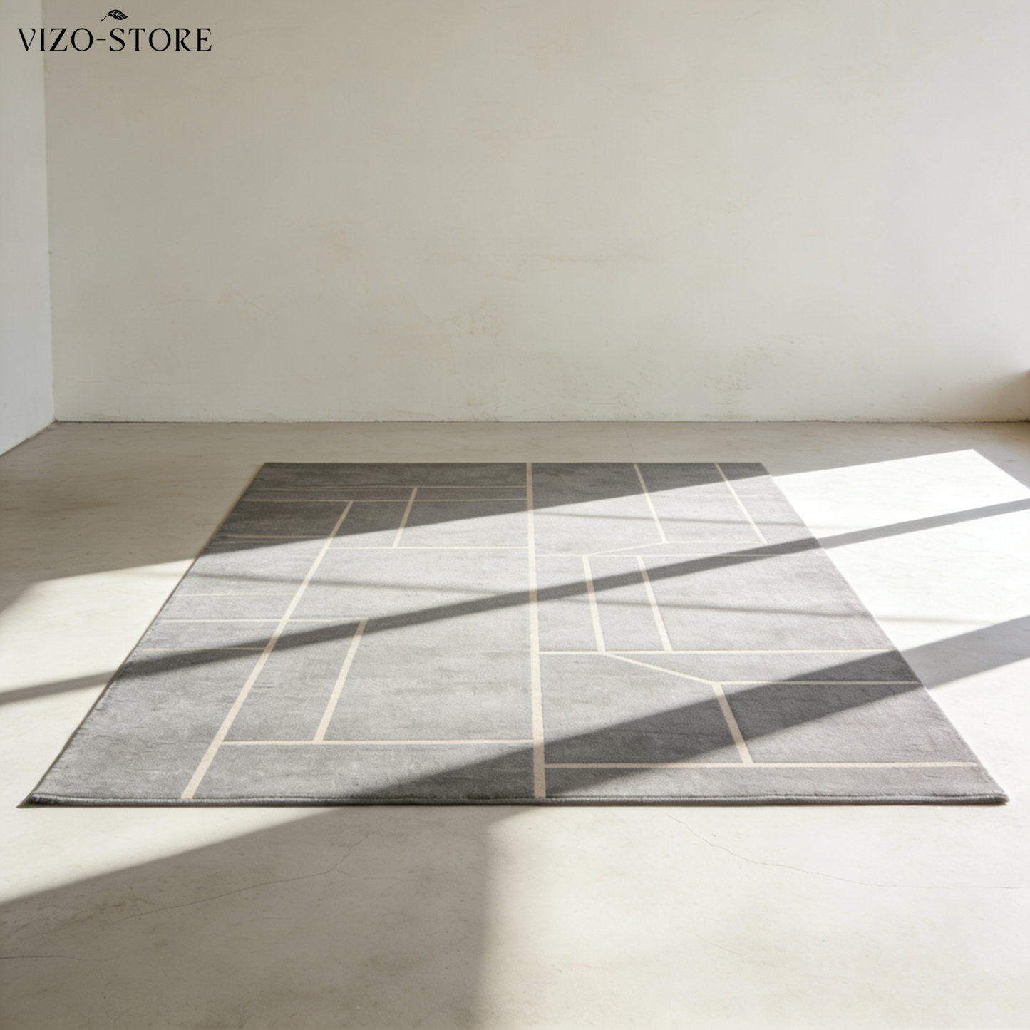 簡約幾何線條現代地毯