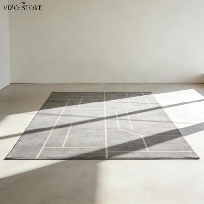 簡約幾何線條現代地毯