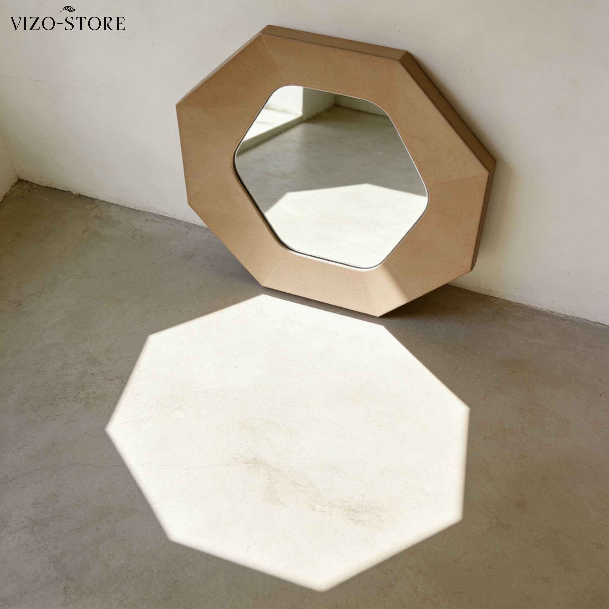 北歐風八邊形壁鏡