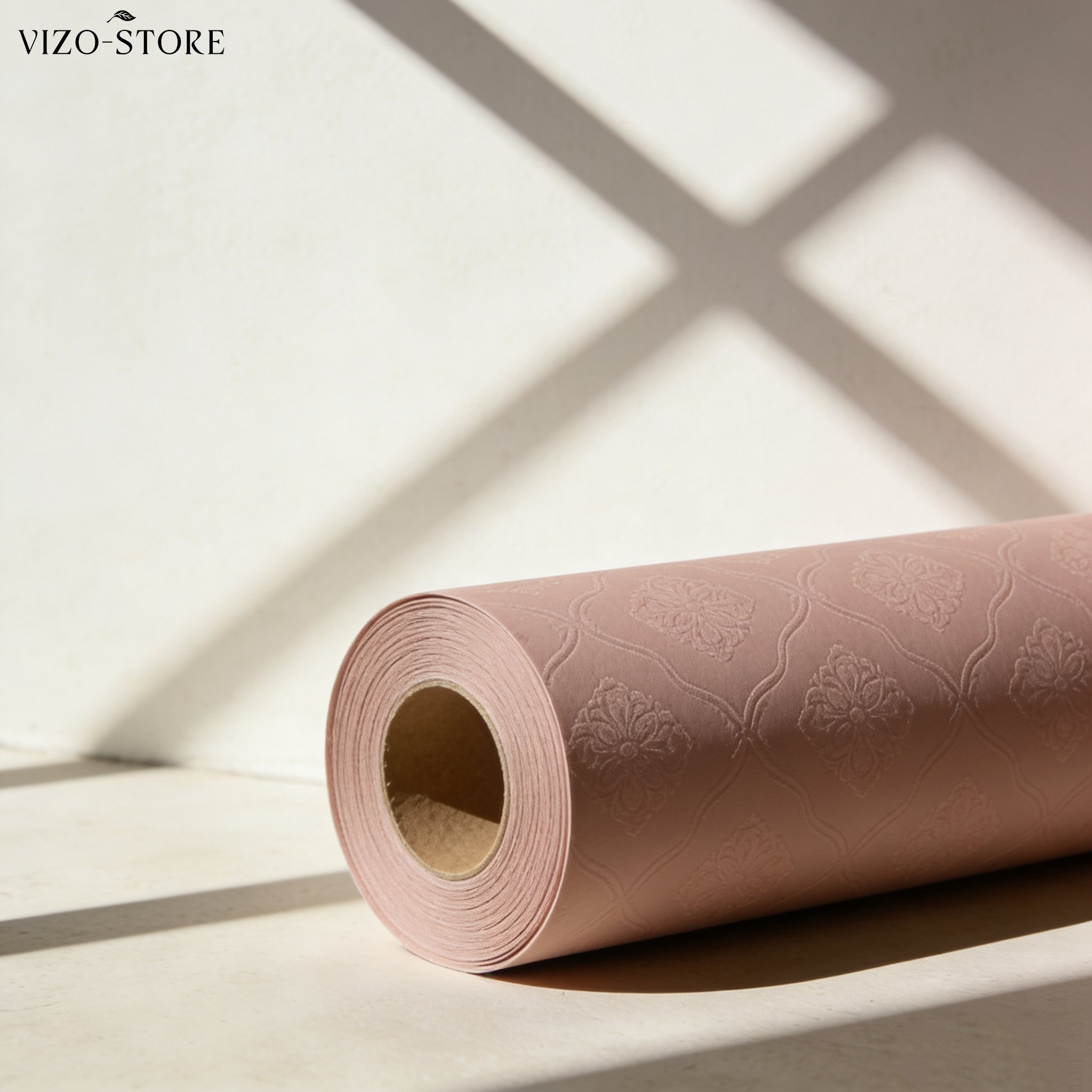 防水自黏牆紙DIY安裝步驟示意圖