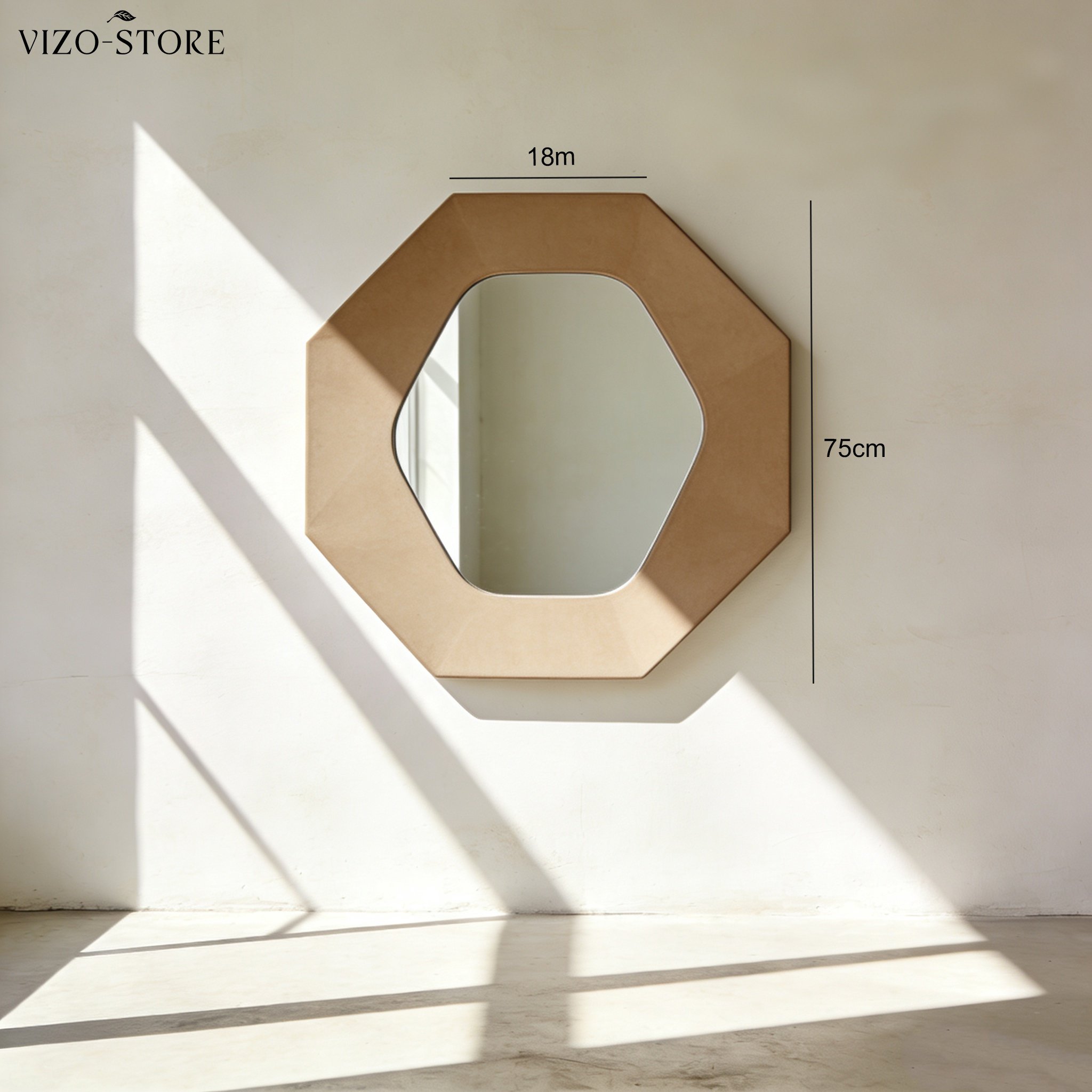八邊形壁鏡提升居家空間質感