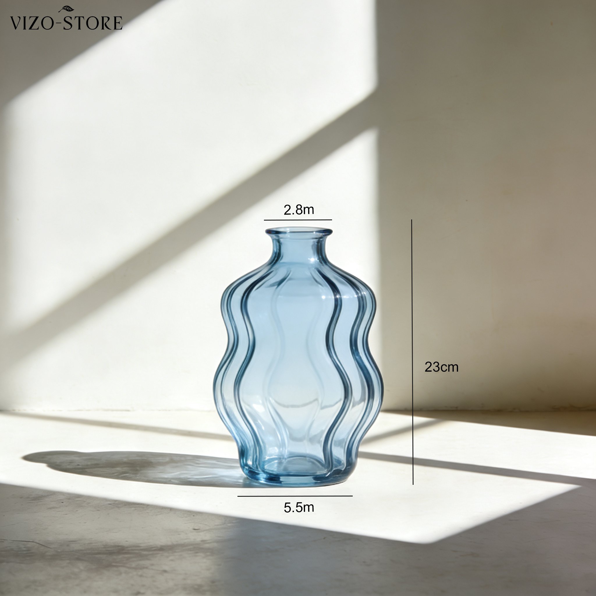 時尚創意波浪花瓶擺放效果