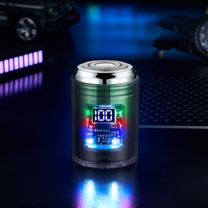 【酷炫彩燈】電動剃鬚小鋼炮