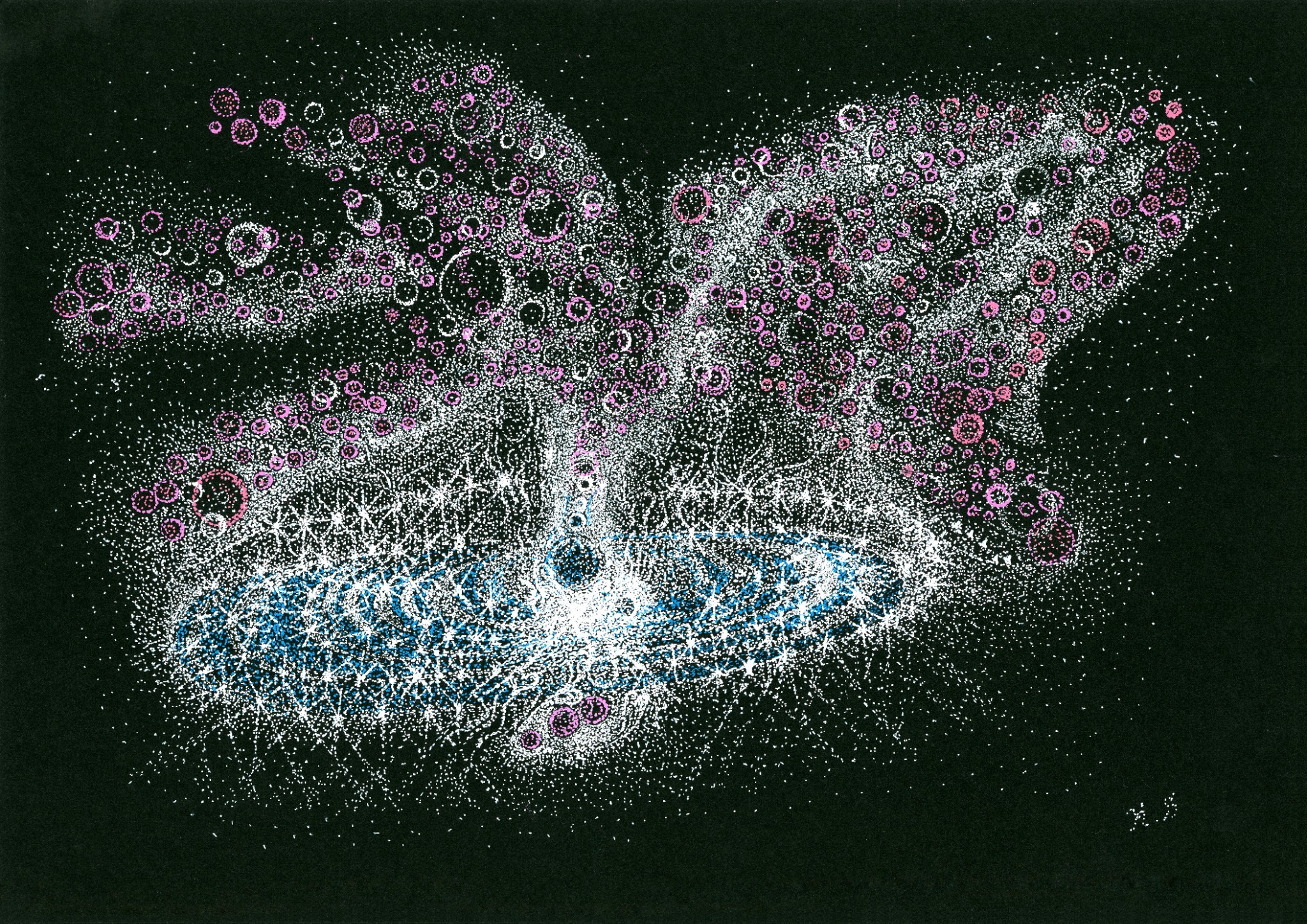 『中心に降り注ぎ、天と地をつなぐ生成の循環』 / cosmic 015