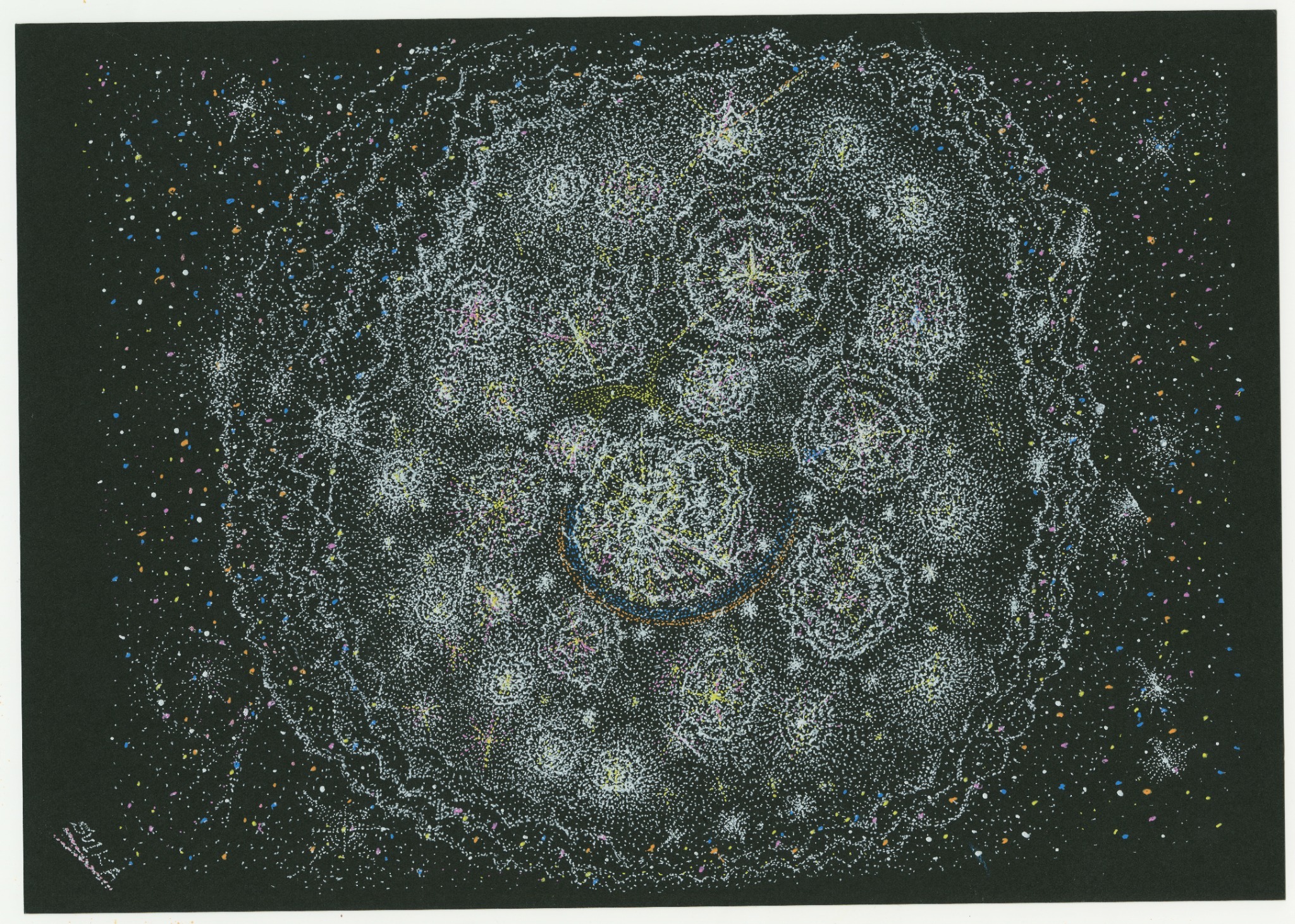 『多層に響き合い、中心へと還流する意識の星図』 / cosmic 017