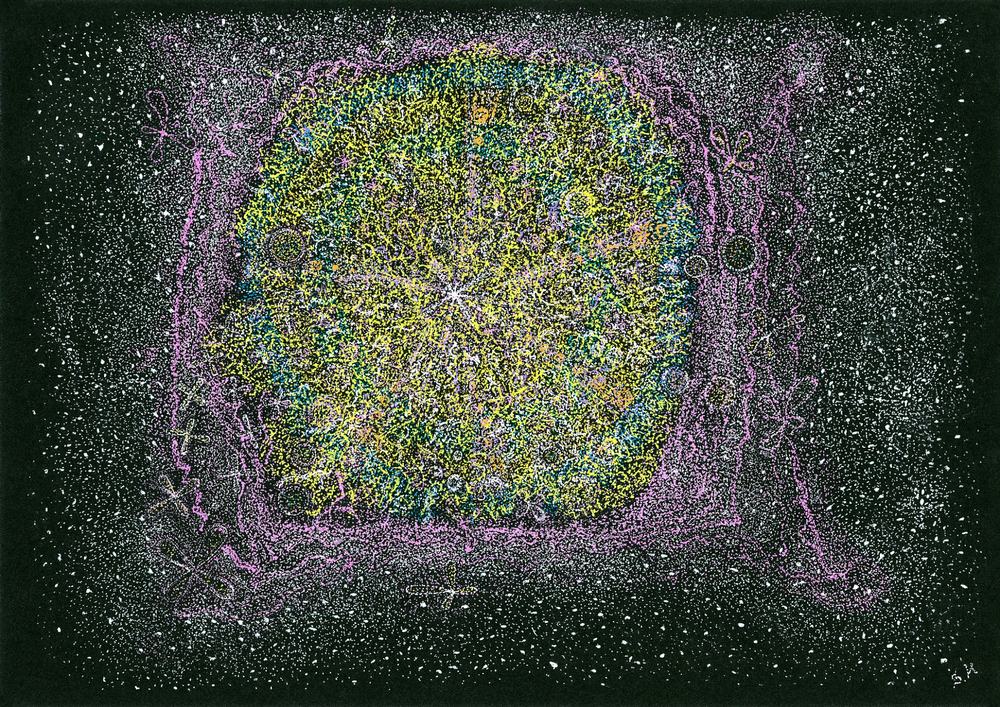 『多層の宇宙が共鳴し中心へ還るコズミック・ブループリント』 / cosmic 023