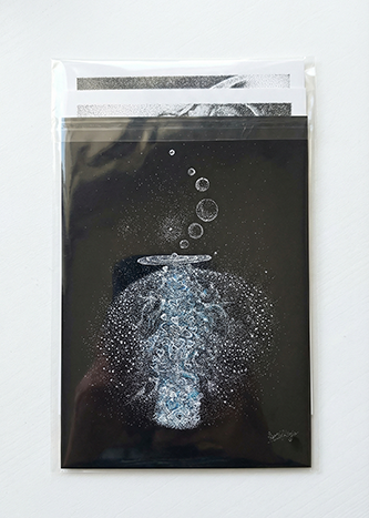 ポストカード『宇宙愛が降りそそぐ光脈のハートゲート』/ cosmic 001 