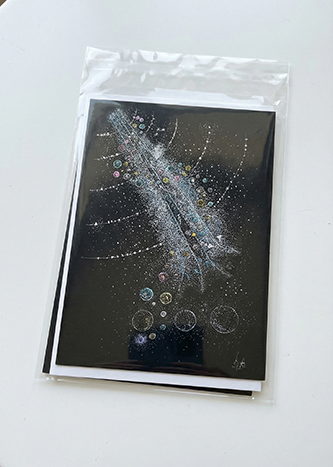 ポストカード『次元を貫く光航線が導くアセンションゲート』/ cosmic 004