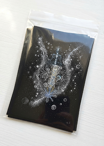 ポストカード『宇宙意識と肉体を統合する光のアセンションマスター』 / cosmic 007