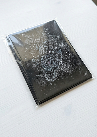 ポストカード『宇宙蓮が開き魂を再誕させるコスミック・マザー』 / cosmic 008