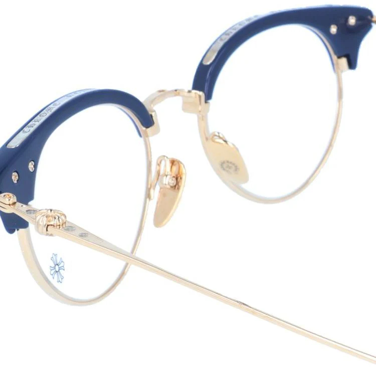 クロムハーツ メガネフレーム 伊達メガネ CHROME HEARTS SLUNTRADICTION II PCK/GP 48サイズ ボストン ユニセックス メンズ レディース 日本製