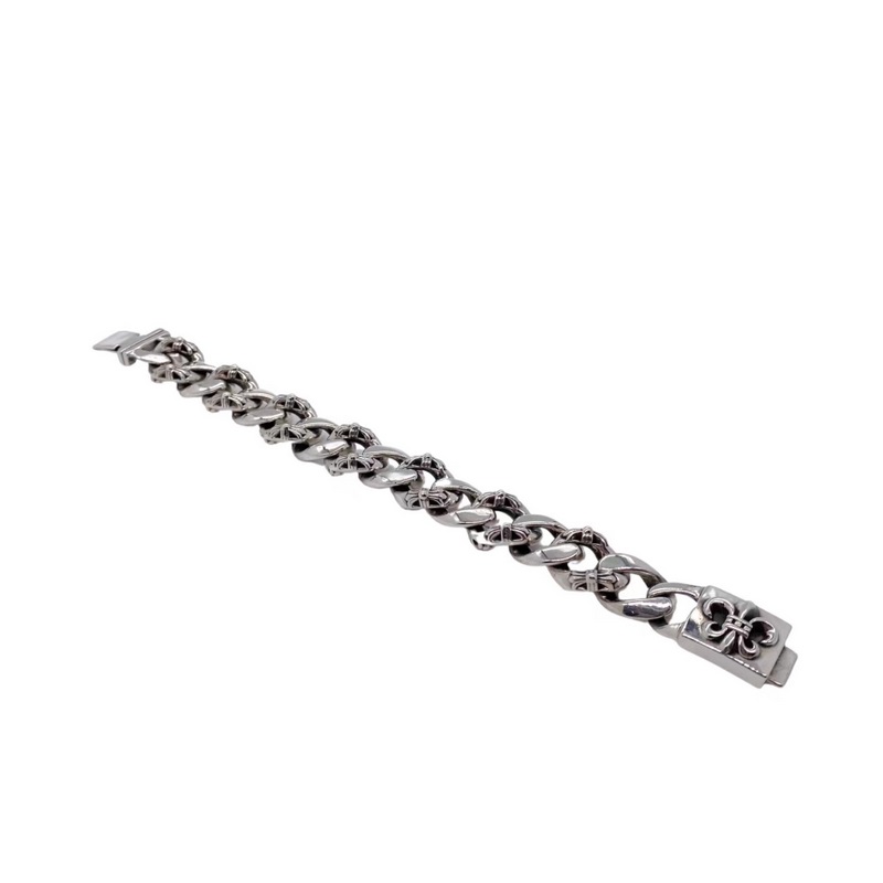 クロムハーツ CHROME HEARTS ID BOX FNCY FLUER ファンシーフレア ブレスレット シルバー