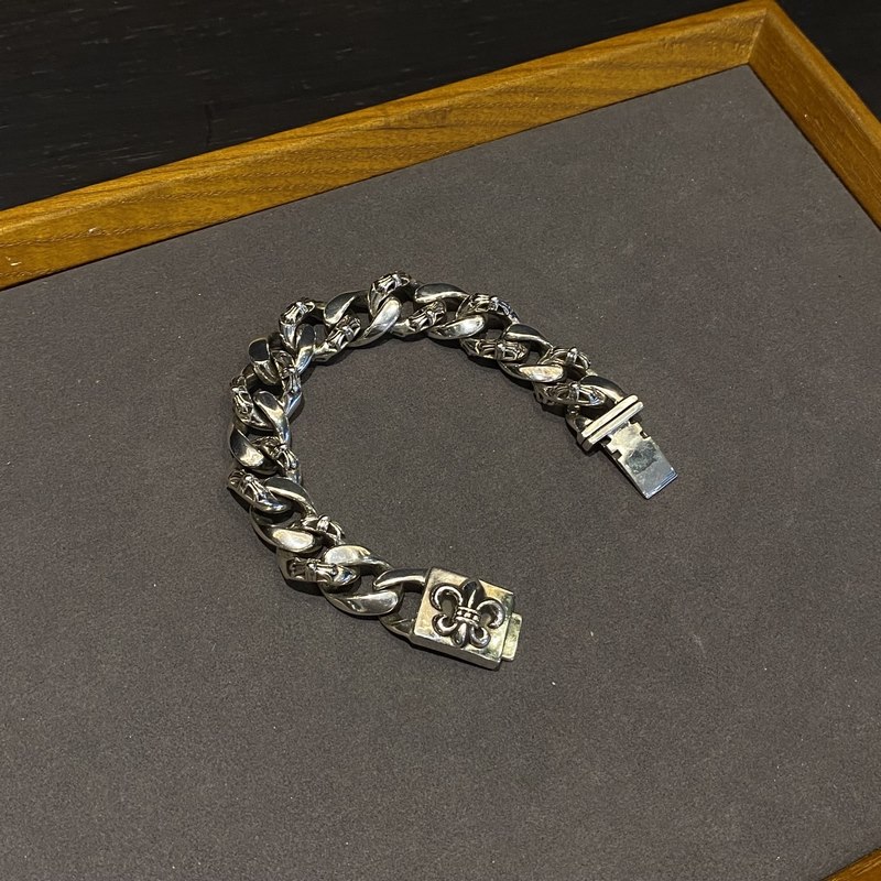 クロムハーツ CHROME HEARTS ID BOX FNCY FLUER ファンシーフレア ブレスレット シルバー