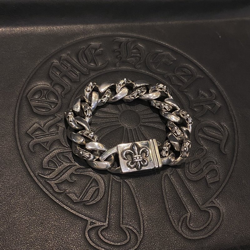 クロムハーツ CHROME HEARTS ID BOX FNCY FLUER ファンシーフレア ブレスレット シルバー