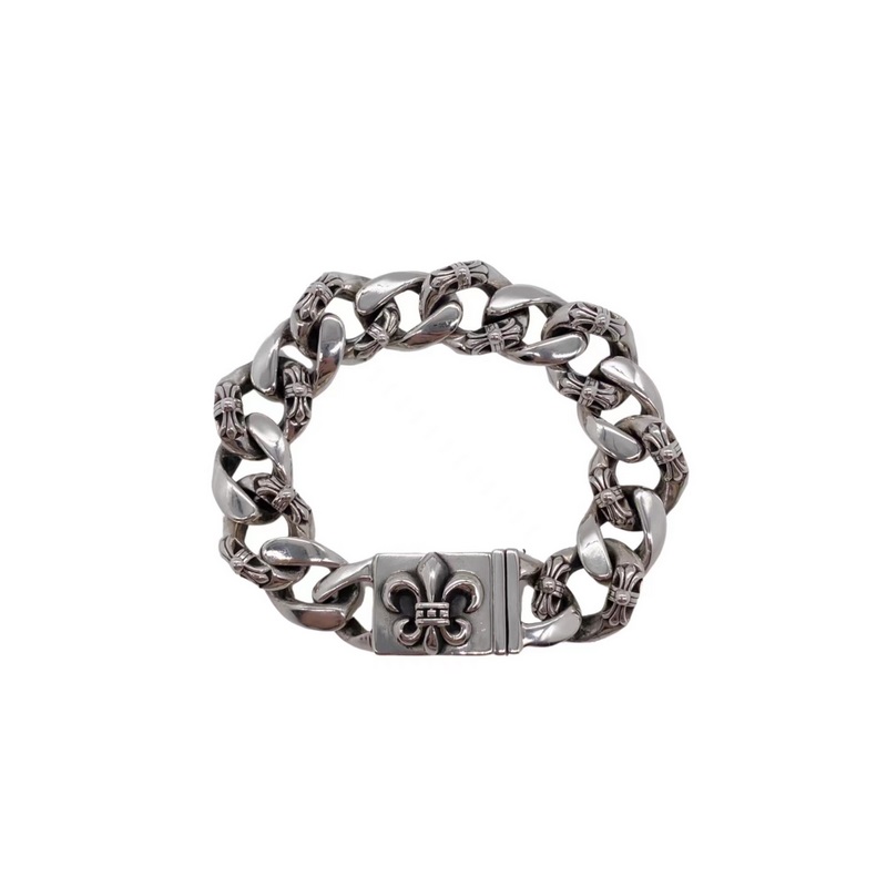 クロムハーツ CHROME HEARTS ID BOX FNCY FLUER ファンシーフレア ブレスレット シルバー