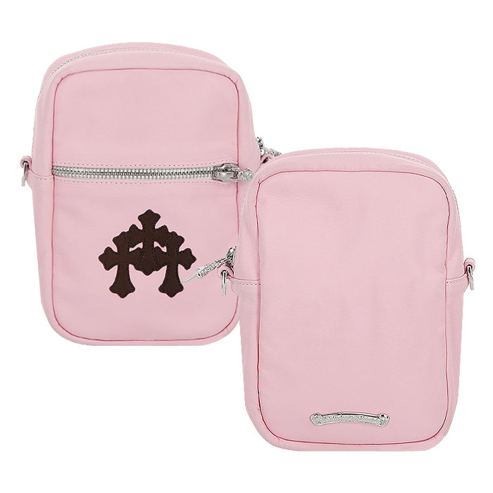 CHROME HEARTS / クロムハーツ 3 セメタリークロス ショルダー バッグ ピンク chtakaminipk