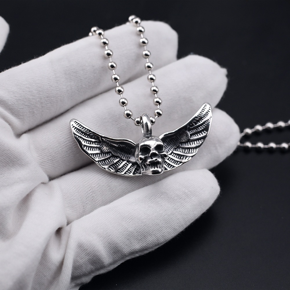 Chrome Hearts クロムハーツ パールスカルネックレス
