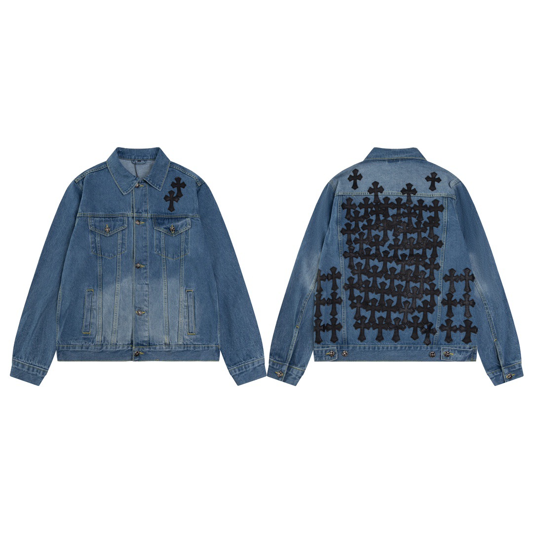 Chrome Hearts クロムハーツ レザーパッチ デニムジャケット