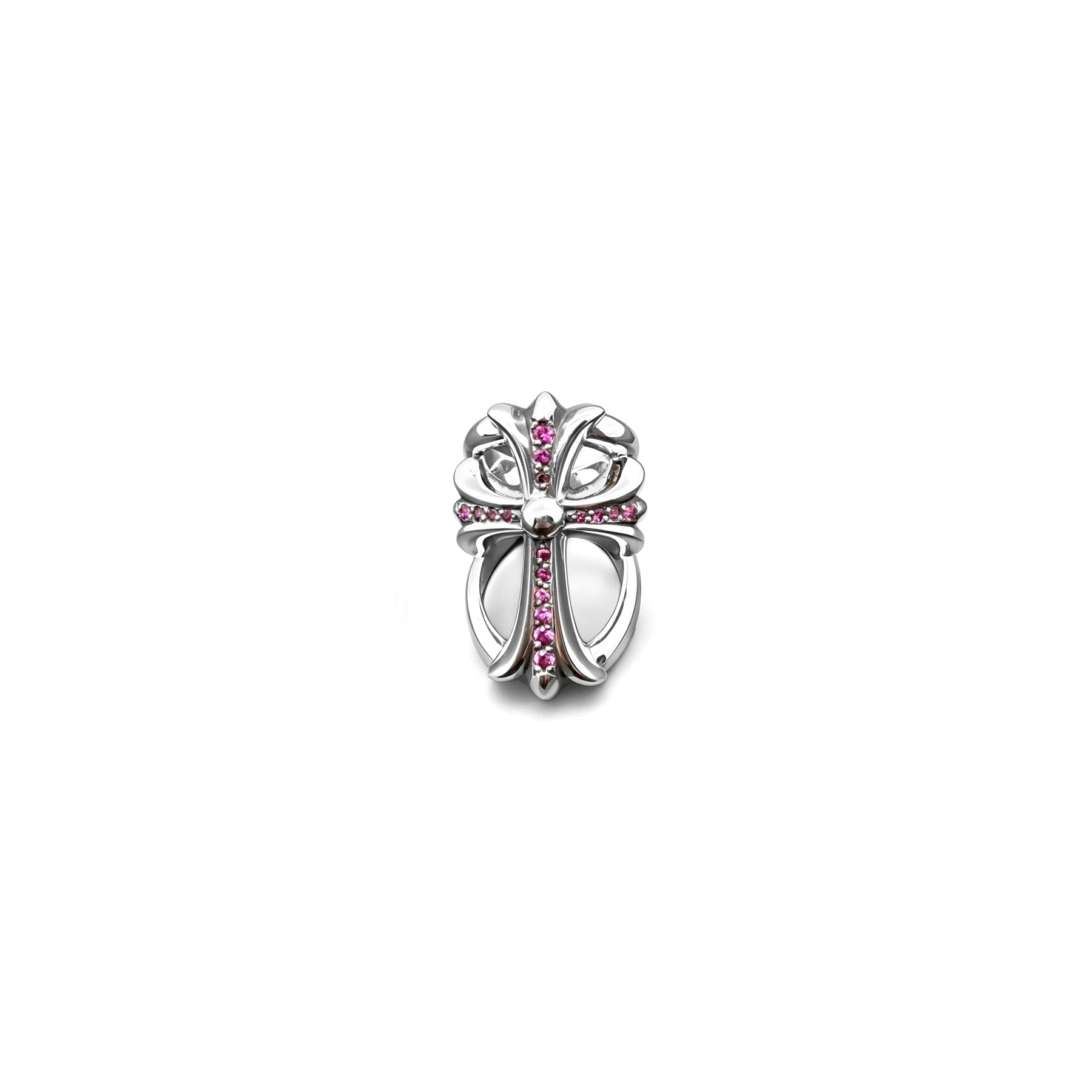CHROME HEARTS シルバー インフィニティ ピンクサファイア クロス リング