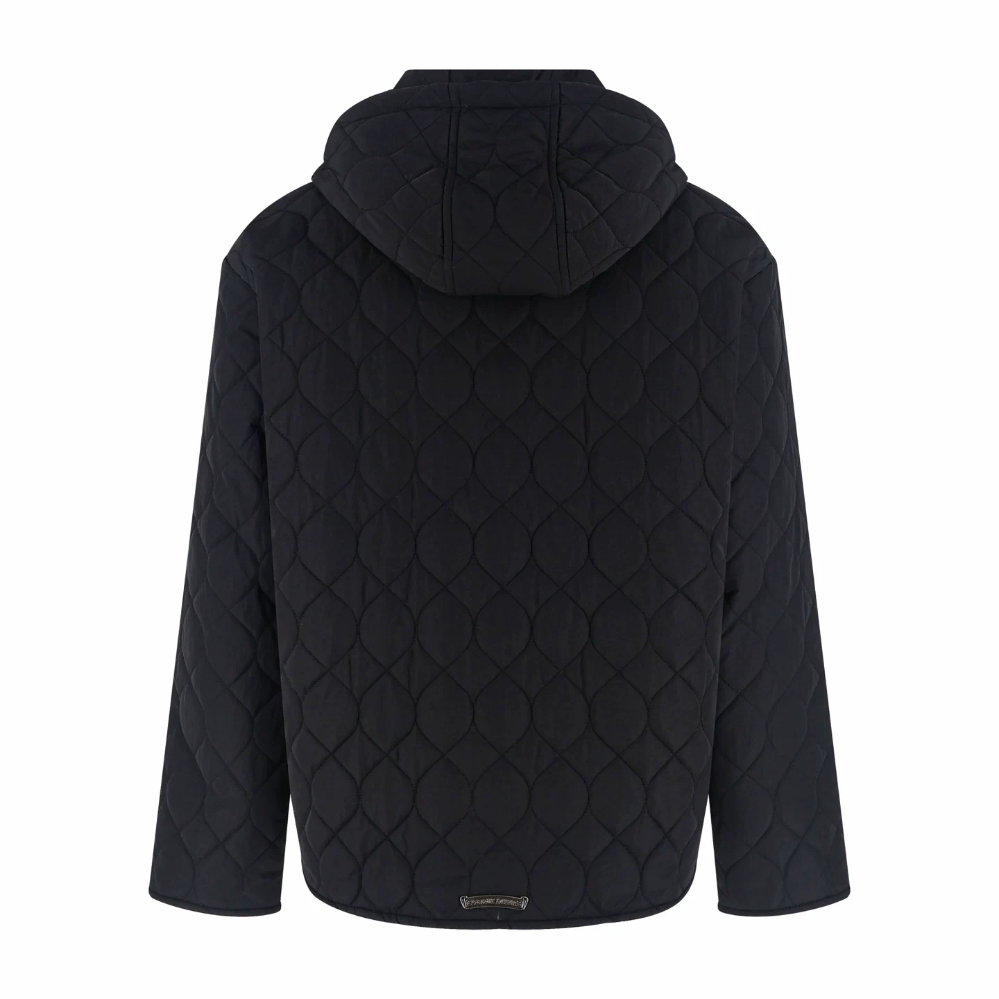 Chrome Hearts クロムハーツ  ブラック ウェーブ キルティング フーデッド 中綿ジャケット アウター