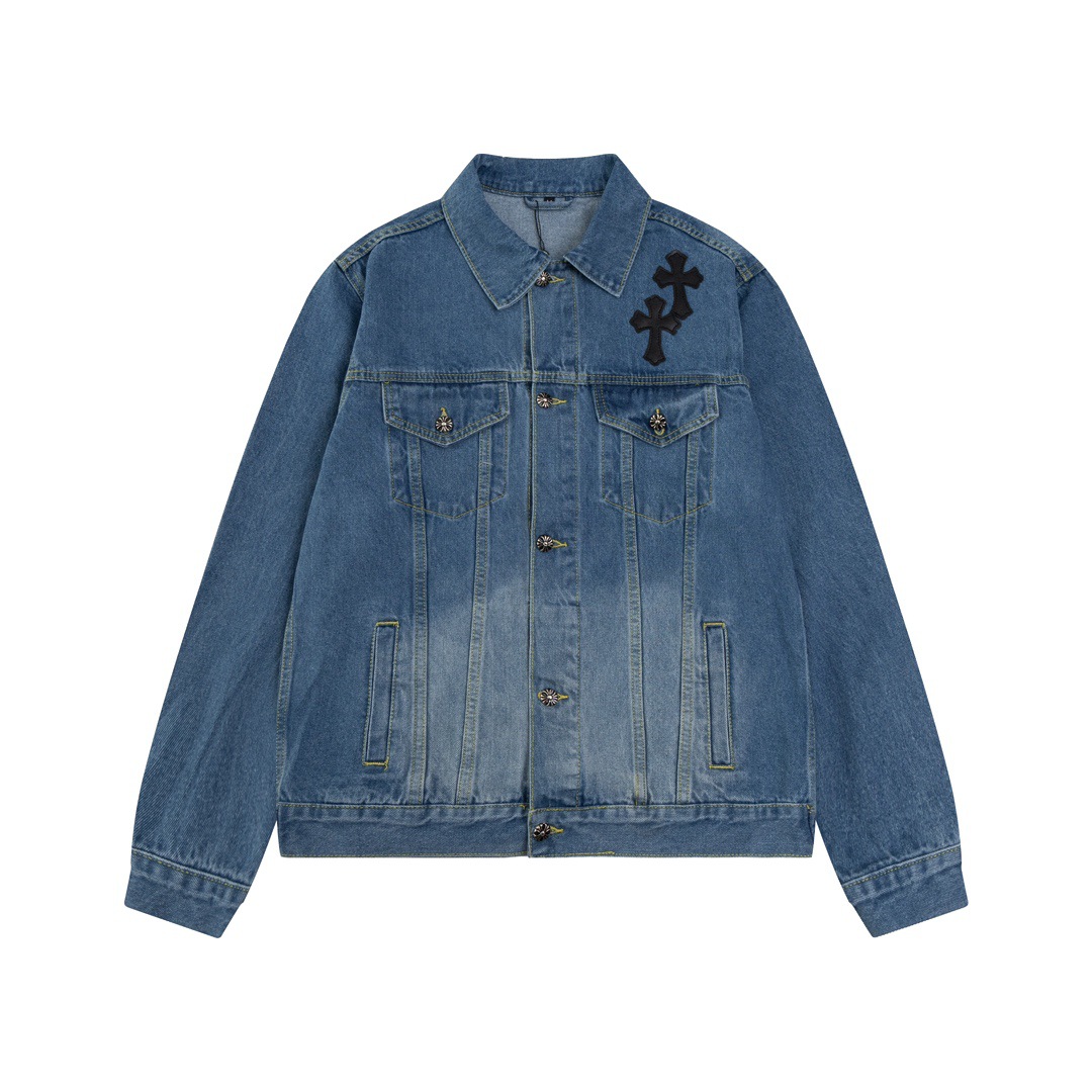 Chrome Hearts クロムハーツ レザーパッチ デニムジャケット