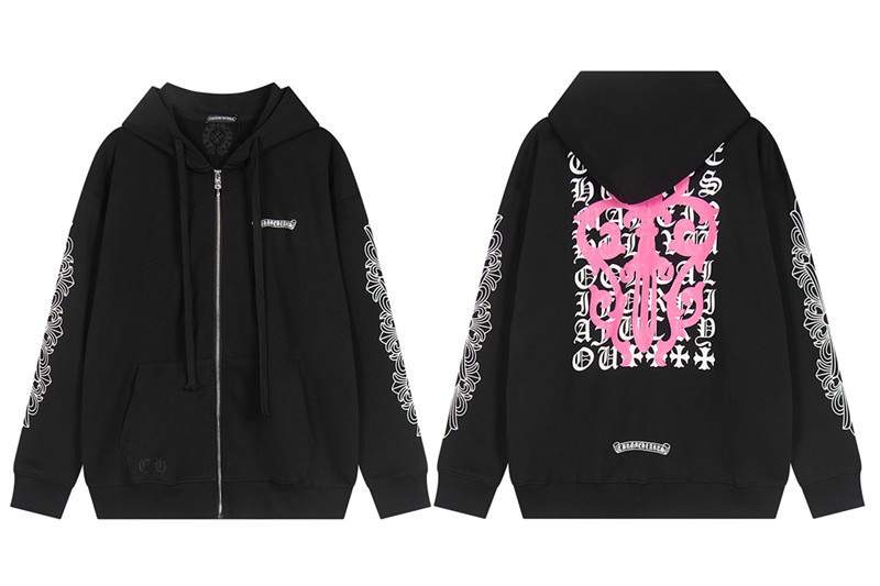 Chrome Hearts クロムハーツ ジップアップ パーカー メンズ・レディース ストリート カジュアル