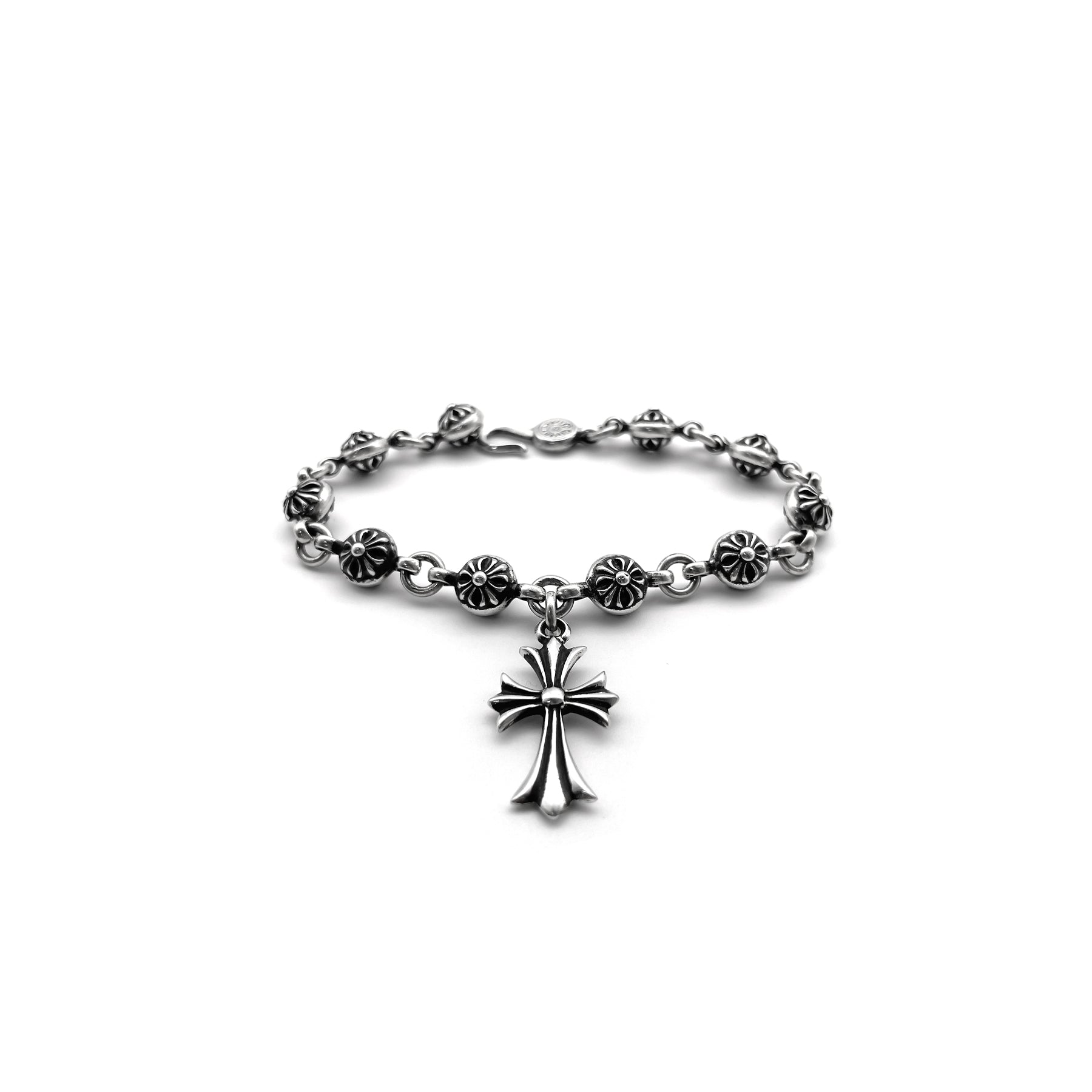 CHROME HEARTS シルバー クロス ボール タイニー E ブレスレット