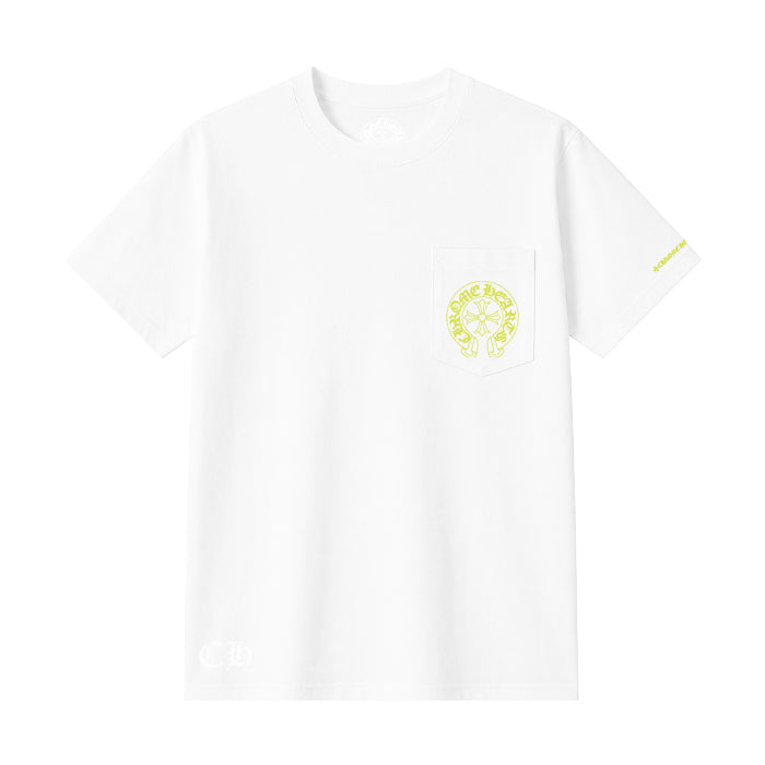 CHROME HEARTS / クロムハーツ ネオン イエロー シューホース Tシャツ 