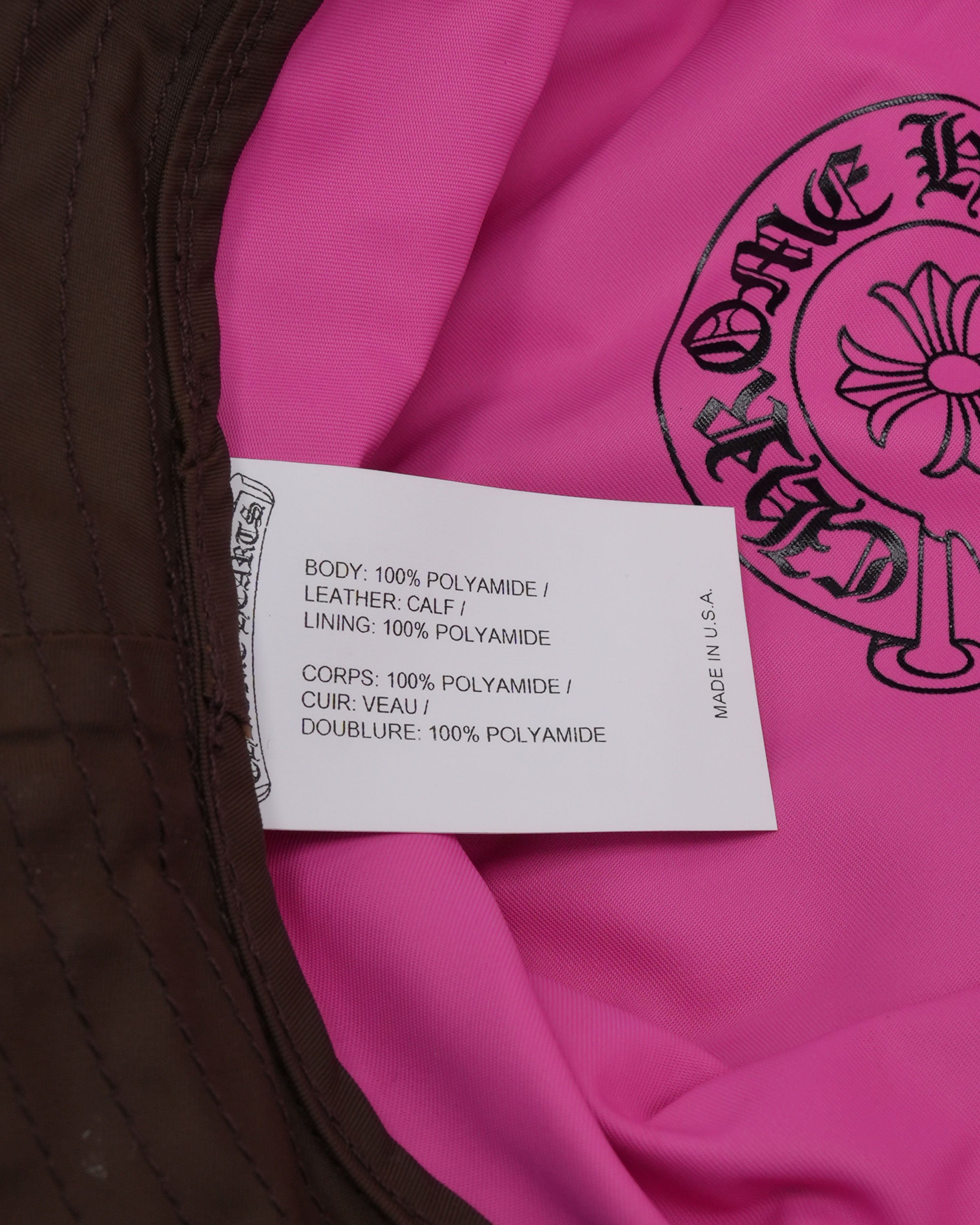 クロムハーツ（Chrome Hearts）ナイロン クロスパッチ チャム バケットハット
