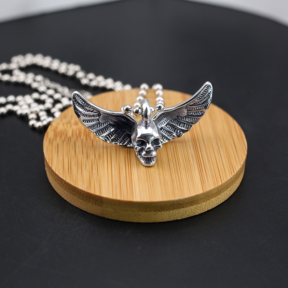 Chrome Hearts クロムハーツ パールスカルネックレス