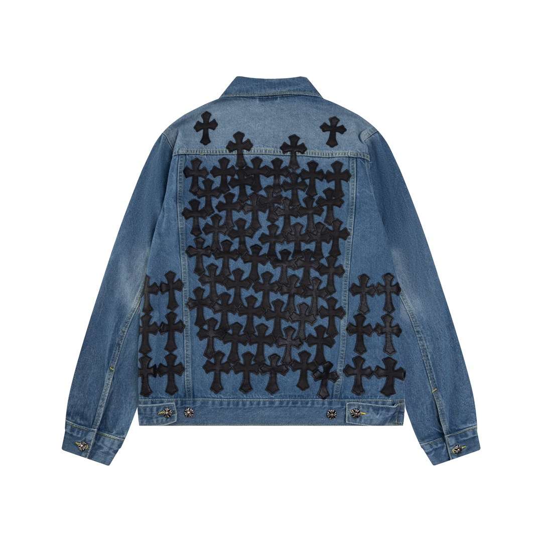 Chrome Hearts クロムハーツ レザーパッチ デニムジャケット