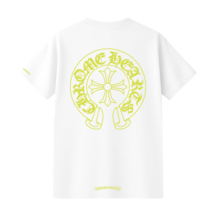CHROME HEARTS / クロムハーツ ネオン イエロー シューホース Tシャツ 