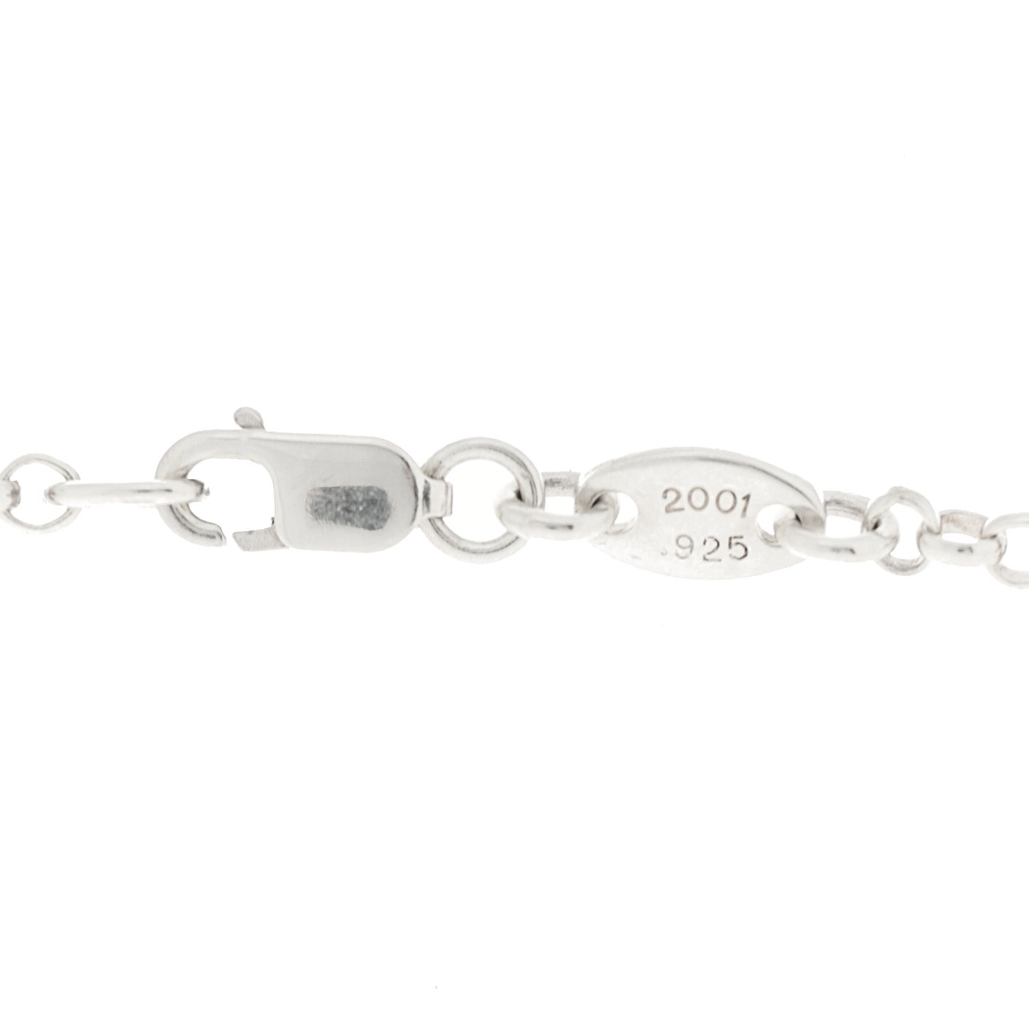 Chrome Hearts スターリングシルバー セーフティピン ベビーファットクロス ペンダント ネックレス