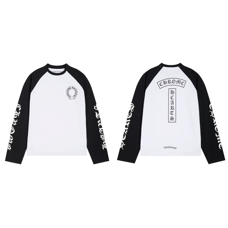 【CHROME HEARTS】マルチカラー クロス ロングスリーブ ホワイト