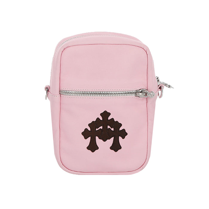 CHROME HEARTS / クロムハーツ 3 セメタリークロス ショルダー バッグ ピンク chtakaminipk