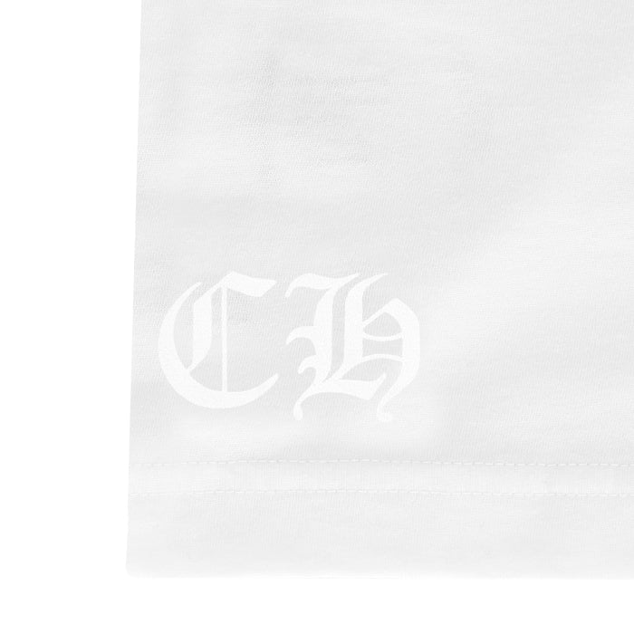 CHROME HEARTS / クロムハーツ ブルー ネック ロゴ プリント Tシャツ