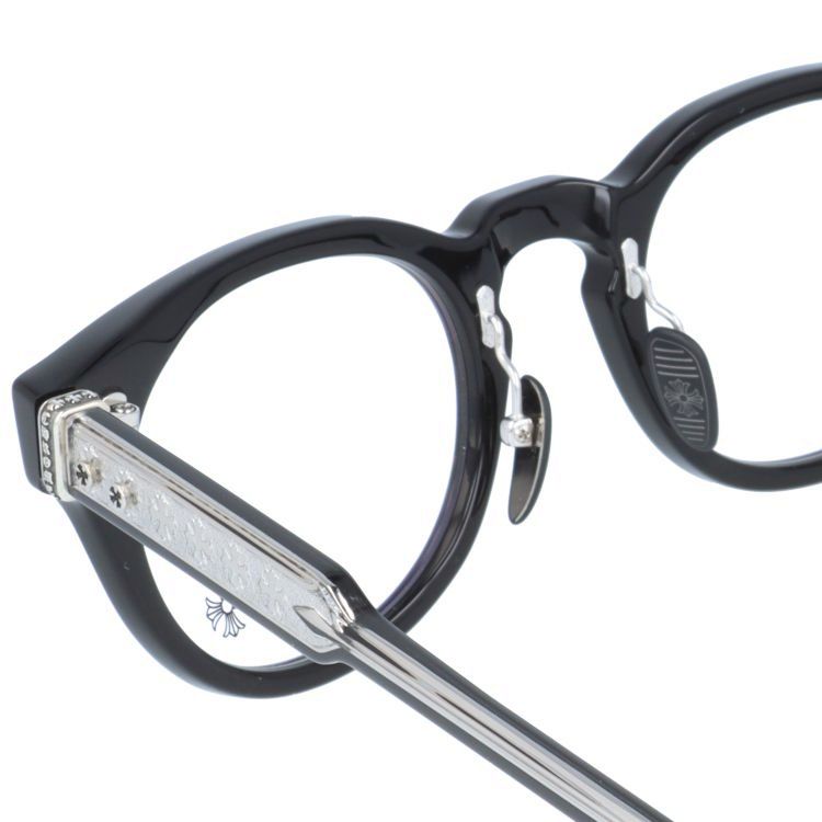 Chrome Heartsクロムハーツ メガネフレーム 伊達メガネ CHROME HEARTS DINGALONGLINGLONG BK 49サイズ ボストン ユニセックス メンズ レディース