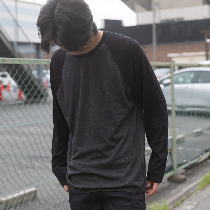 CHROME HEARTS / クロムハーツ 3 クロス パッチ CH ロゴ エンブロイダード ラグラン ロングスリーブ Tシャツ
