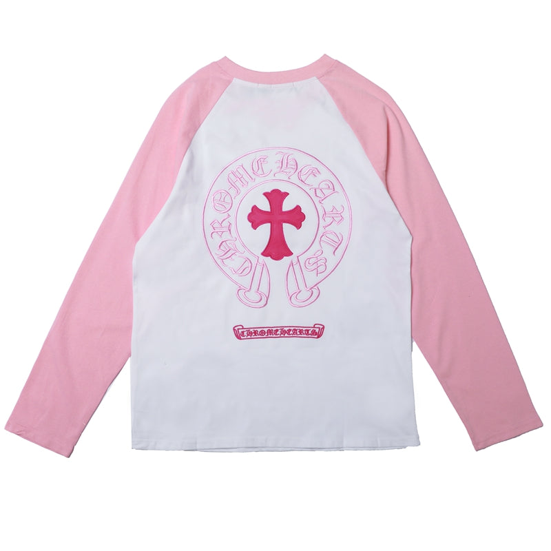 【CHROME HEARTS】マルチカラー クロス ロングスリーブ ホワイト