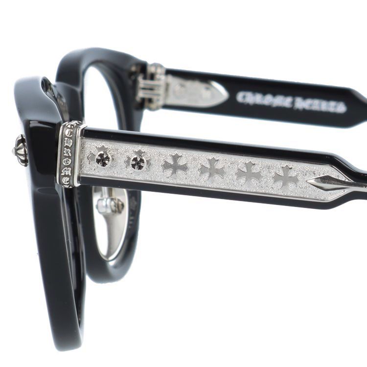 Chrome Heartsクロムハーツ メガネフレーム 伊達メガネ CHROME HEARTS DINGALONGLINGLONG BK 49サイズ ボストン ユニセックス メンズ レディース