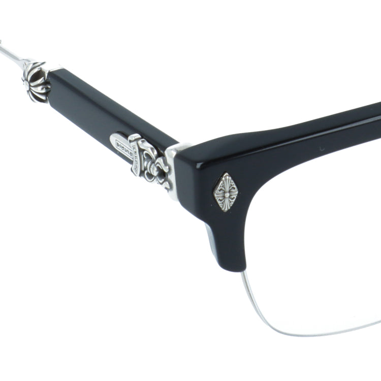 【Chrome Hearts】クロムハーツ メガネフレーム 伊達メガネ レギュラーフィット CHROME HEARTS VAGILANTE CLB 54サイズ CHプラス スクエア型 ユニセックス メンズ レディース