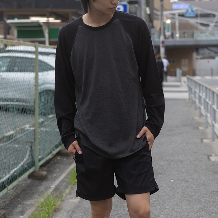CHROME HEARTS / クロムハーツ 3 クロス パッチ CH ロゴ エンブロイダード ラグラン ロングスリーブ Tシャツ
