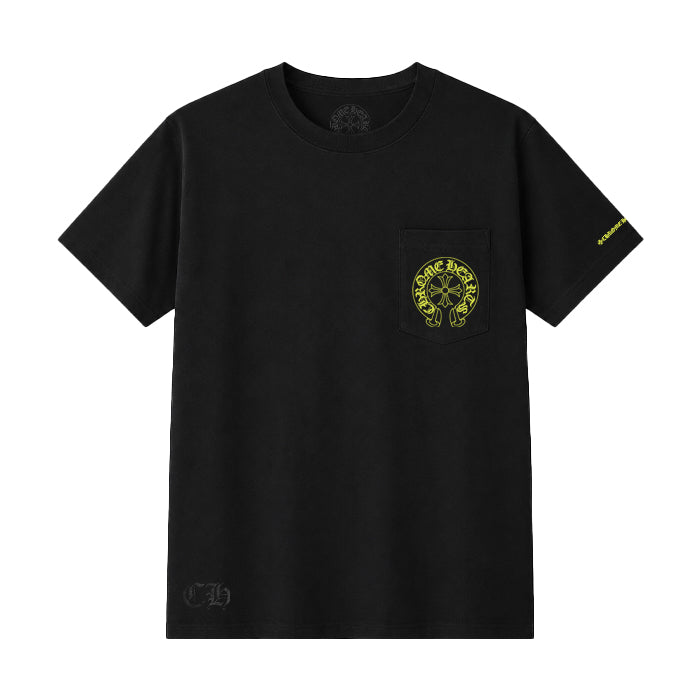 CHROME HEARTS / クロムハーツ ネオン イエロー シューホース Tシャツ 