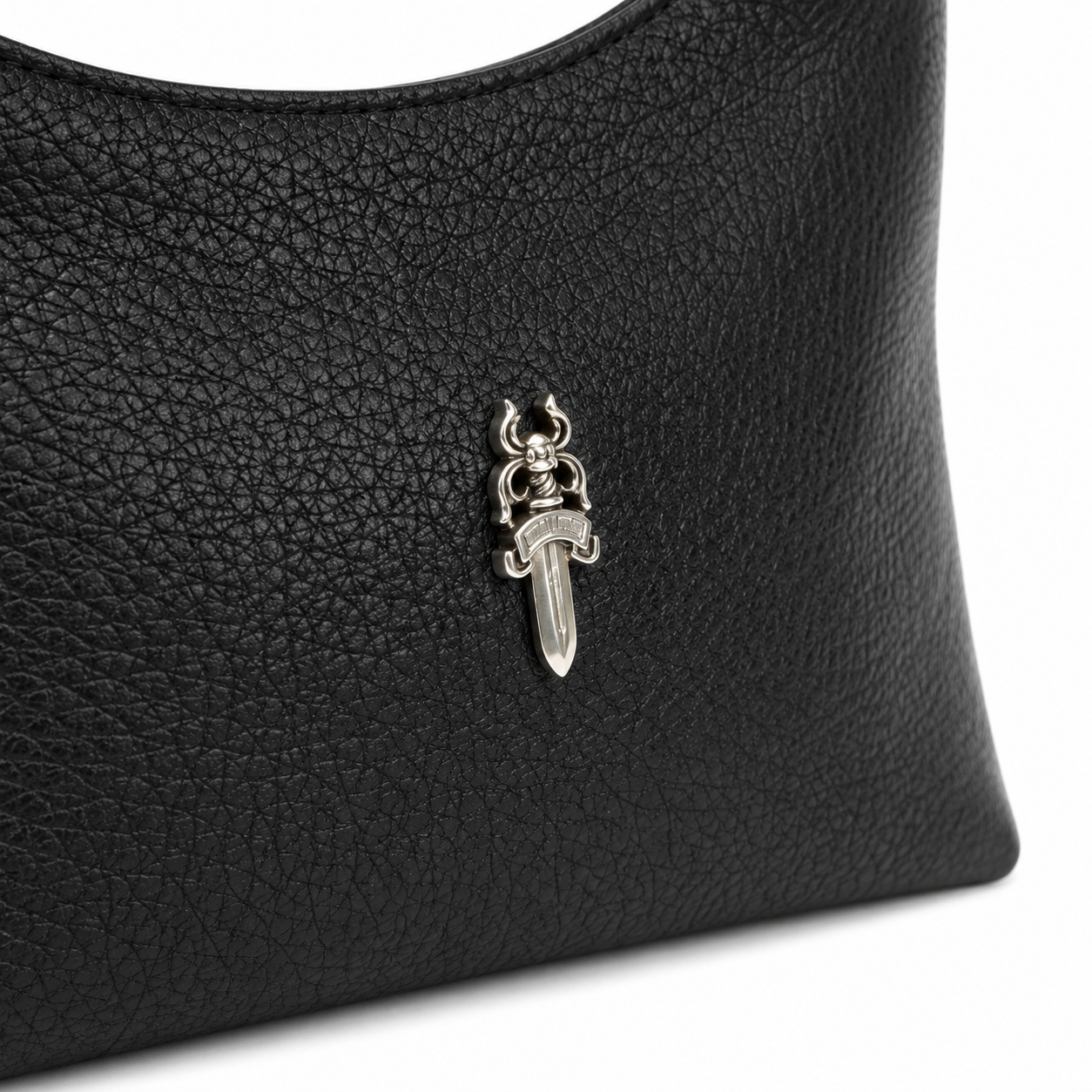 CHROME HEARTS 新品 クロムハーツ VIV ダガー ショルダーバッグ レザー 黒 