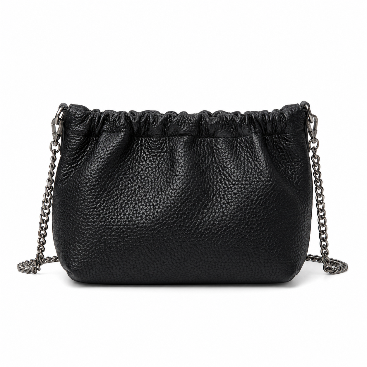 【Chrome Hearts】クロムハーツ クラウドバッグ チェーンショルダー – ゴシッククロス × ソフトギャザー
