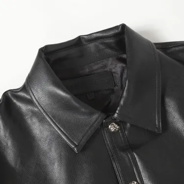 【Chrome Hearts】クロムハーツ憧れの逸着†フローラル レザージャケット
